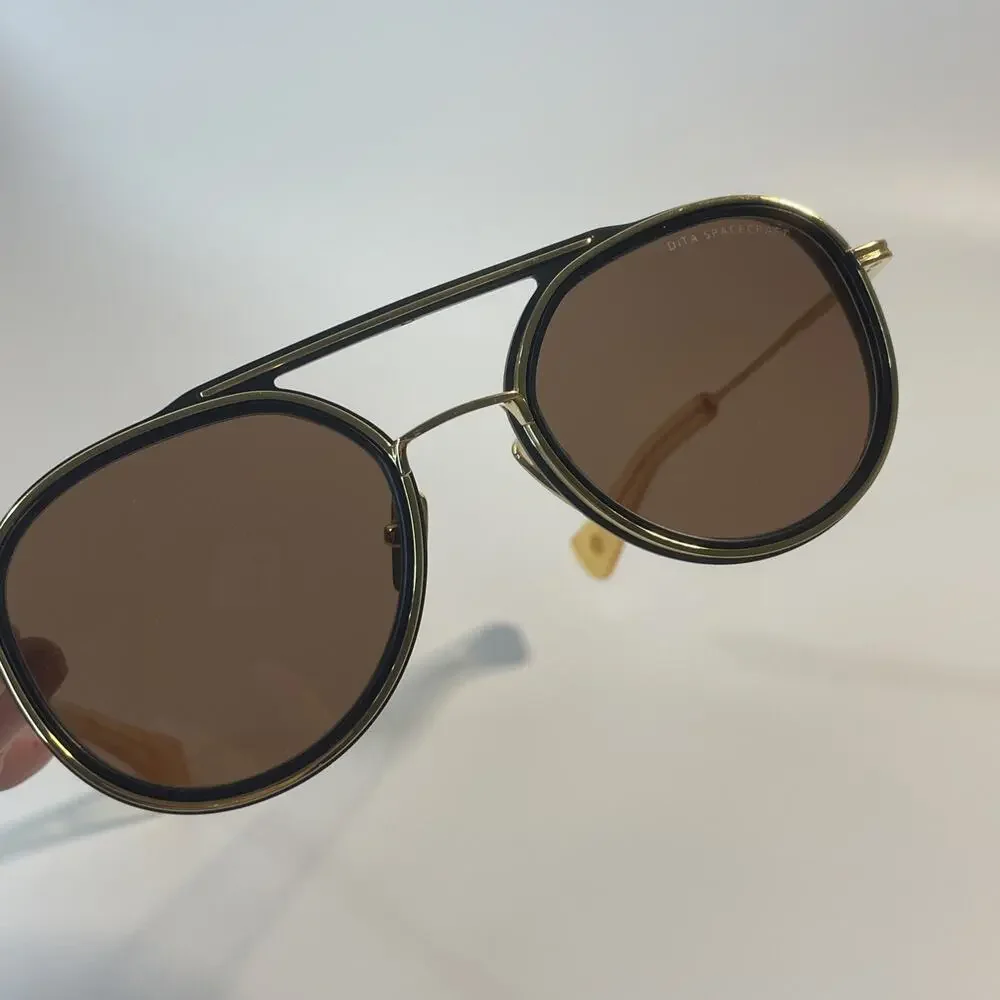 Authentic DITA Spacecraft 19017-A Black Gold Aviator Luxury Sunglasses Japan